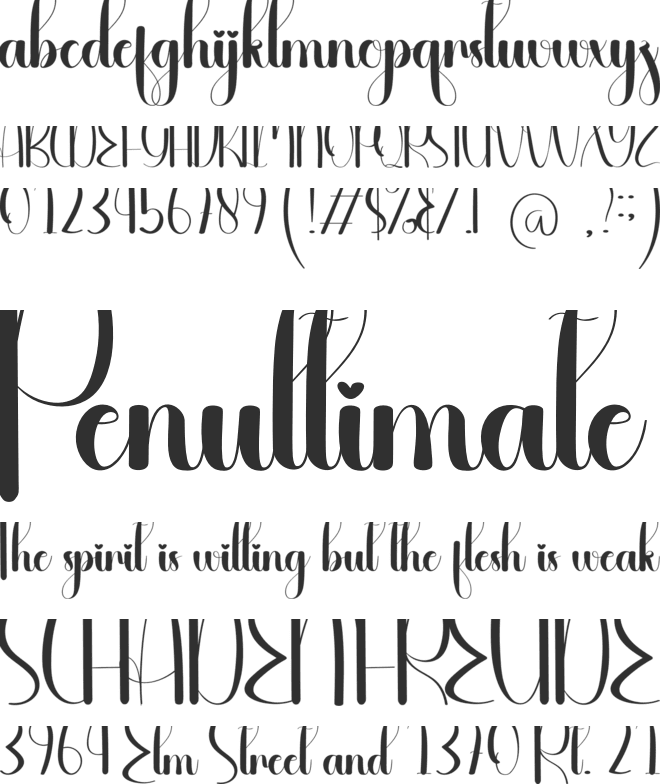 Anformation font preview