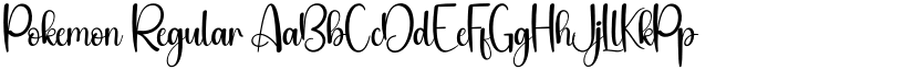 Pokemon Regular font