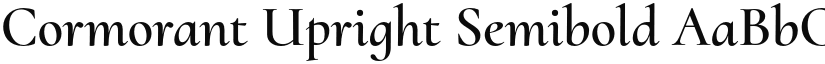 Cormorant Upright Semibold font