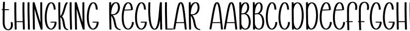 Thingking Regular font