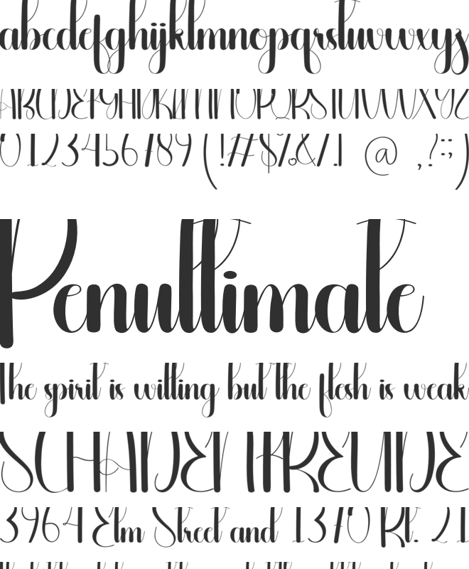 Rumble font preview