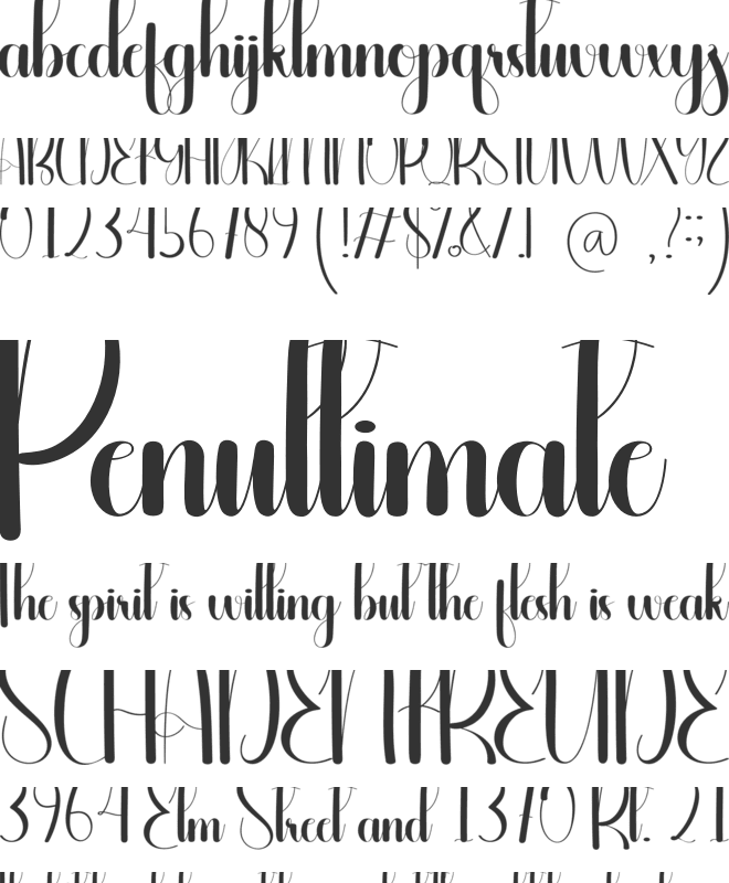 Rumble font preview