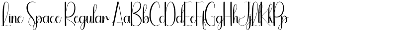 Line Space font download