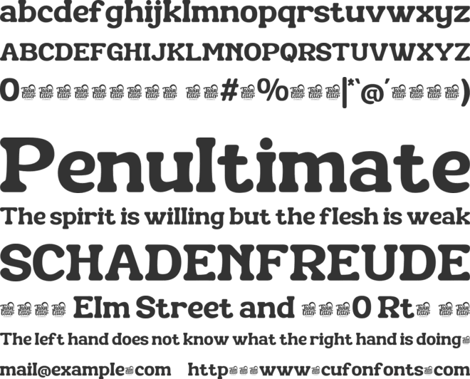 Nilkuza Trial font preview