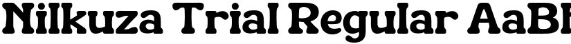 Nilkuza Trial Regular font