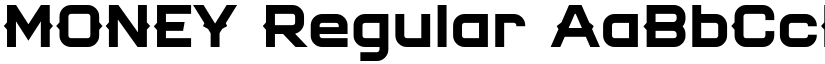 MONEY Regular font