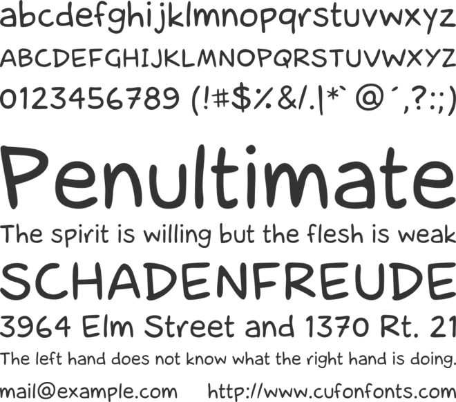 laCartoonerie font preview