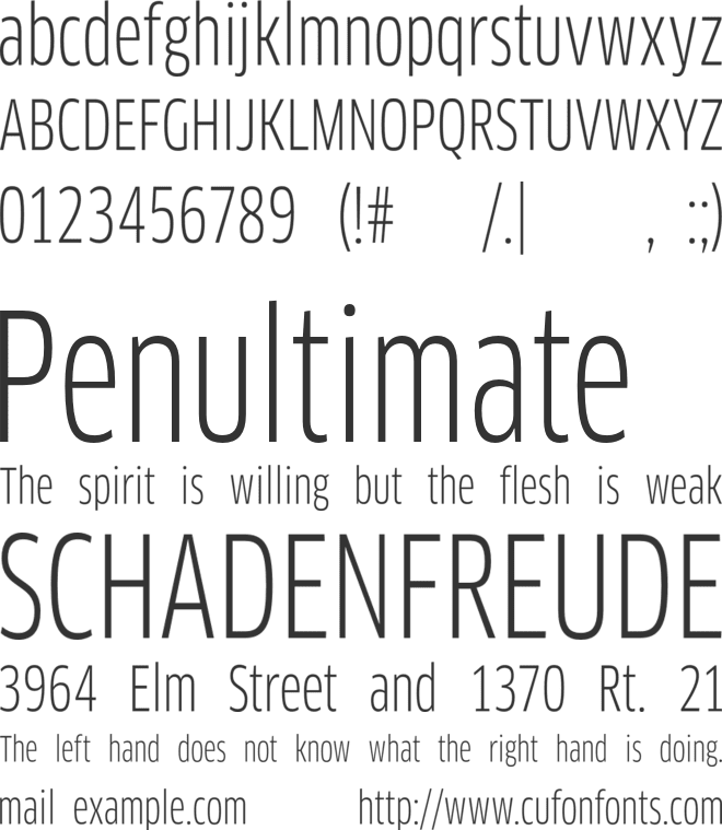 ClanPro-Cond font preview