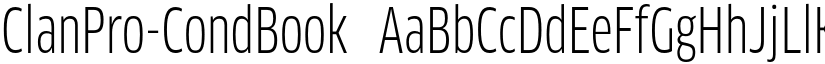 ClanPro-CondBook font