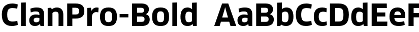 ClanPro-Bold font