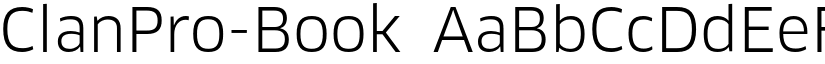 ClanPro-Book font