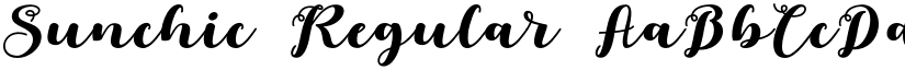 Sunchic Regular font
