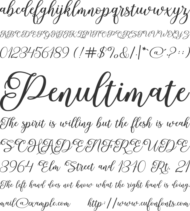 Soulmine font preview