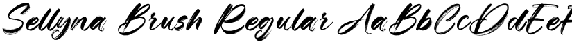 Sellyna Brush Regular font