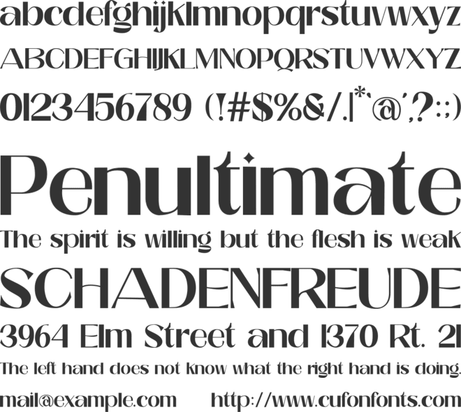 Rengita font preview