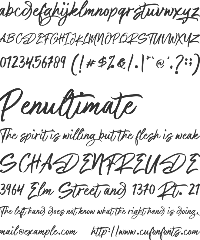 Rastogas font preview