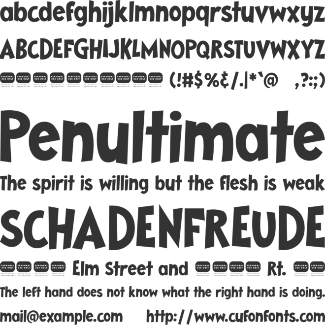 Grinchmas font preview