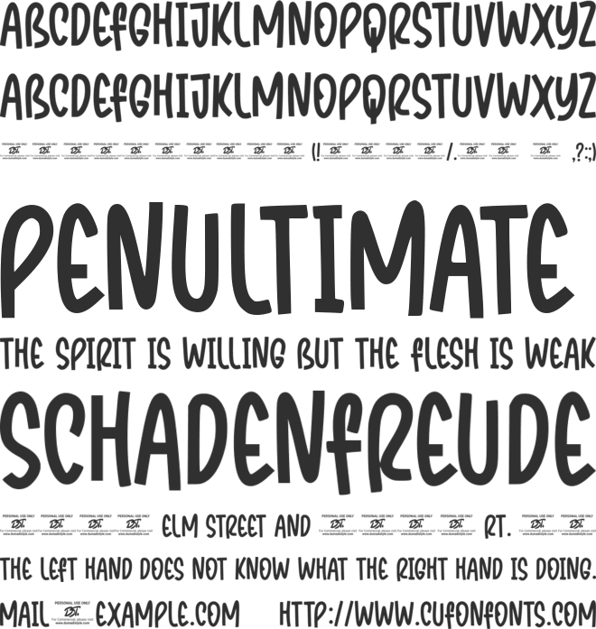 Charmer font preview