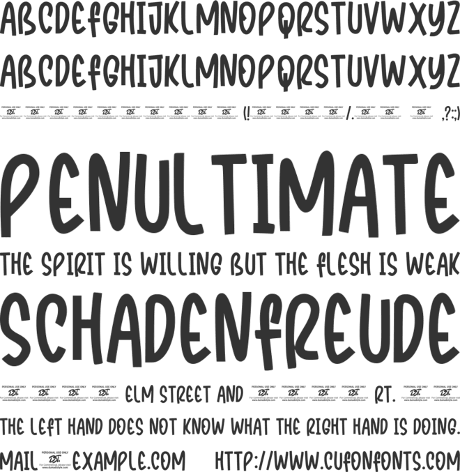 Charmer font preview