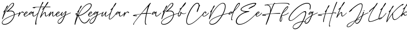 Breathney Regular font
