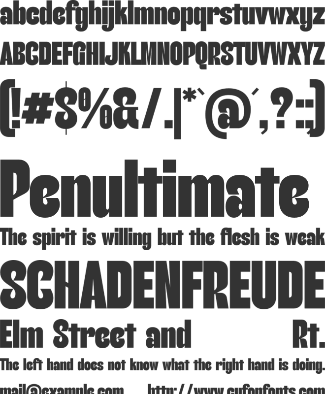 Knockbold font preview