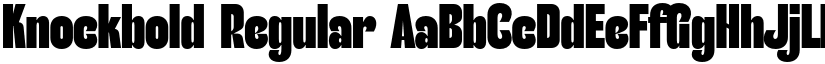 Knockbold Regular font