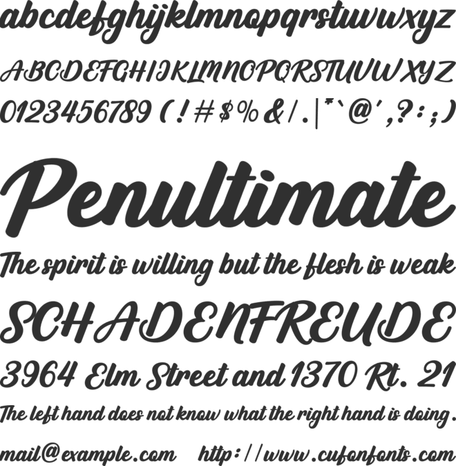 Anthom font preview