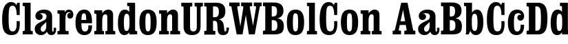ClarendonURWBolCon font