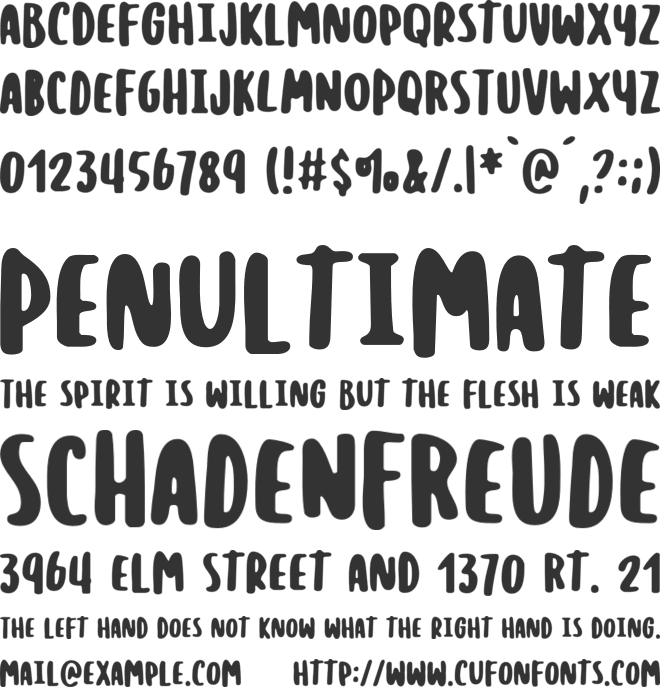 Sepura font preview