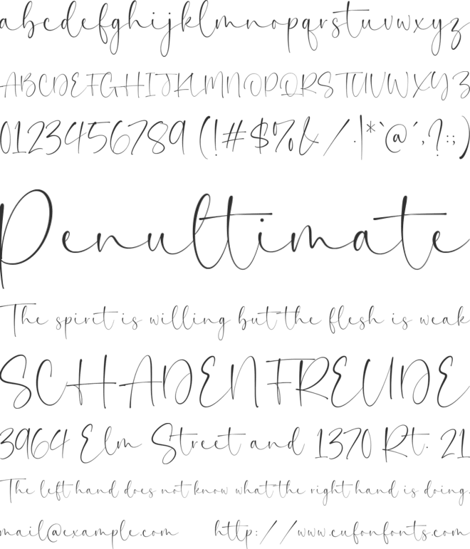 Hatteria font preview