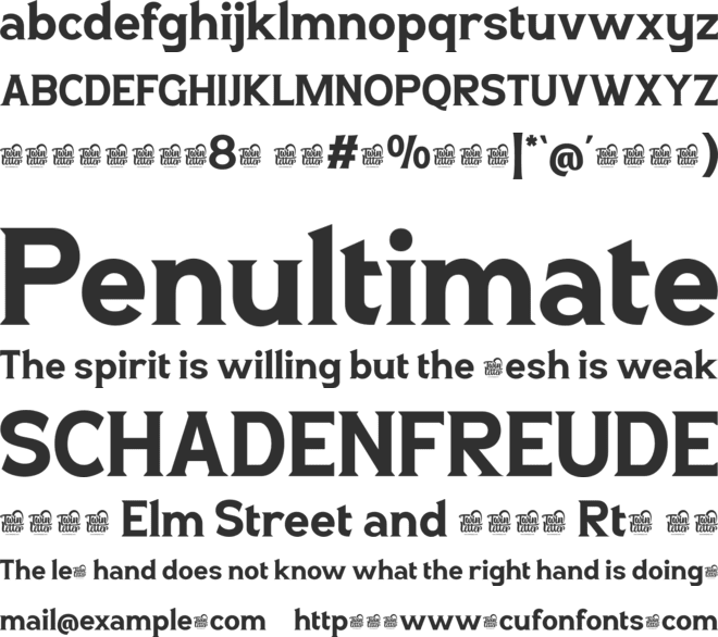 LATUNNER Trial font preview