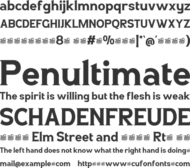 LATUNNER Trial font preview