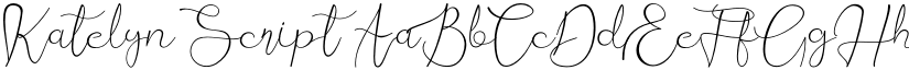 Katelyn Script font