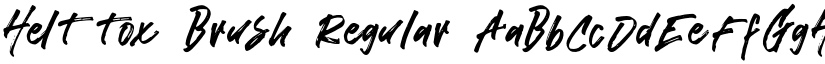 Helttox Brush Regular font