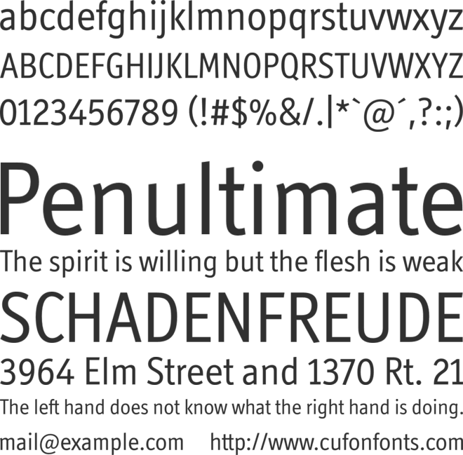 Officina Display ITC Std font preview