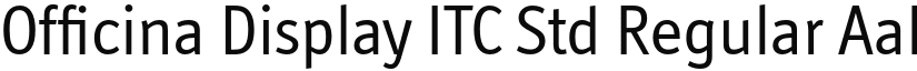 Officina Display ITC Std Regular font