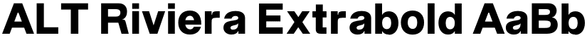 ALT Riviera Extrabold font