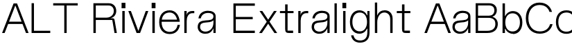 ALT Riviera Extralight font