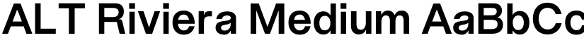 ALT Riviera Medium font