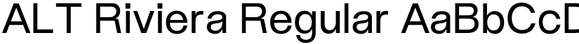 ALT Riviera Regular font