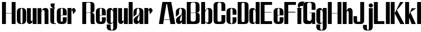 Hounter Regular font