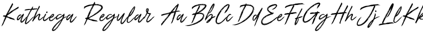 Kathiega Regular font