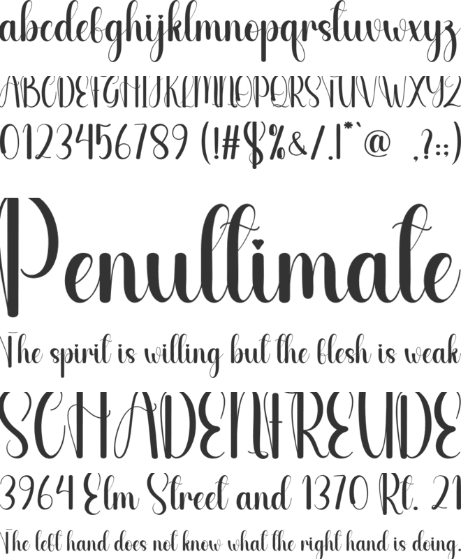 Sandy Chubby font preview