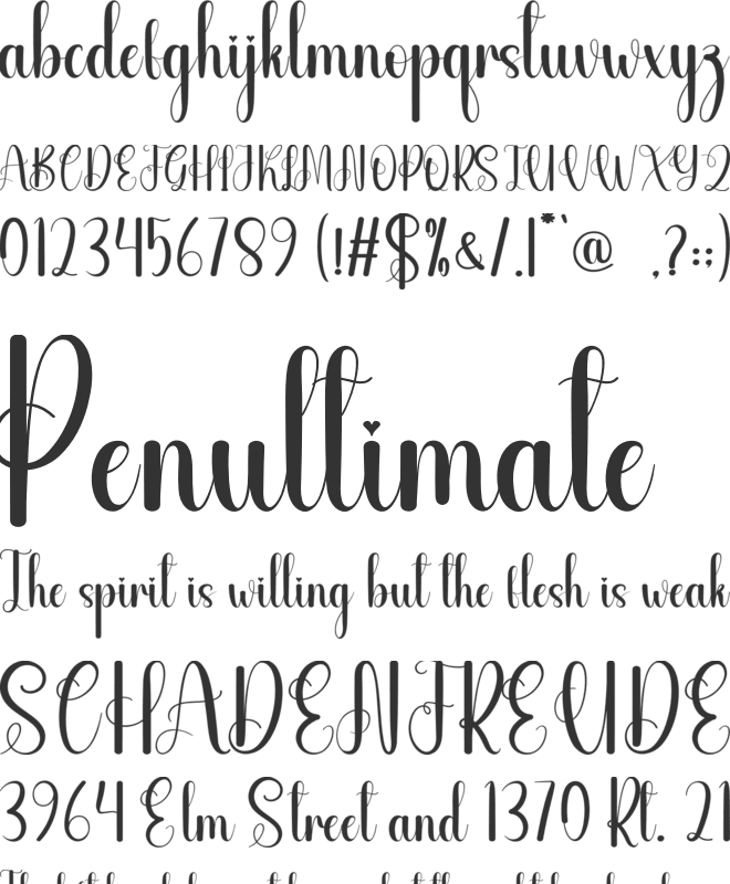 Backdoor font preview