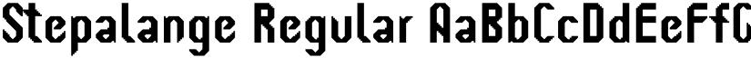 Stepalange Regular font