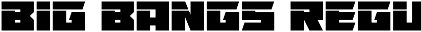 Big Bangs Regular font