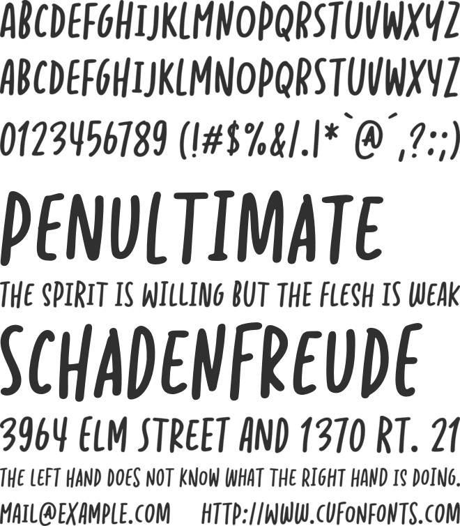 Bolupisang font preview