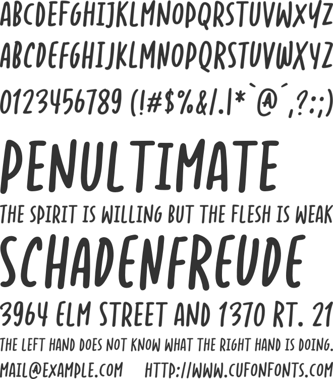 Bolupisang font preview