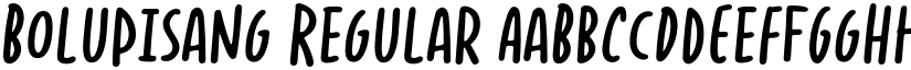 Bolupisang Regular font