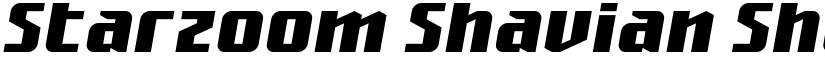 Starzoom Shavian Shavian-Italic font